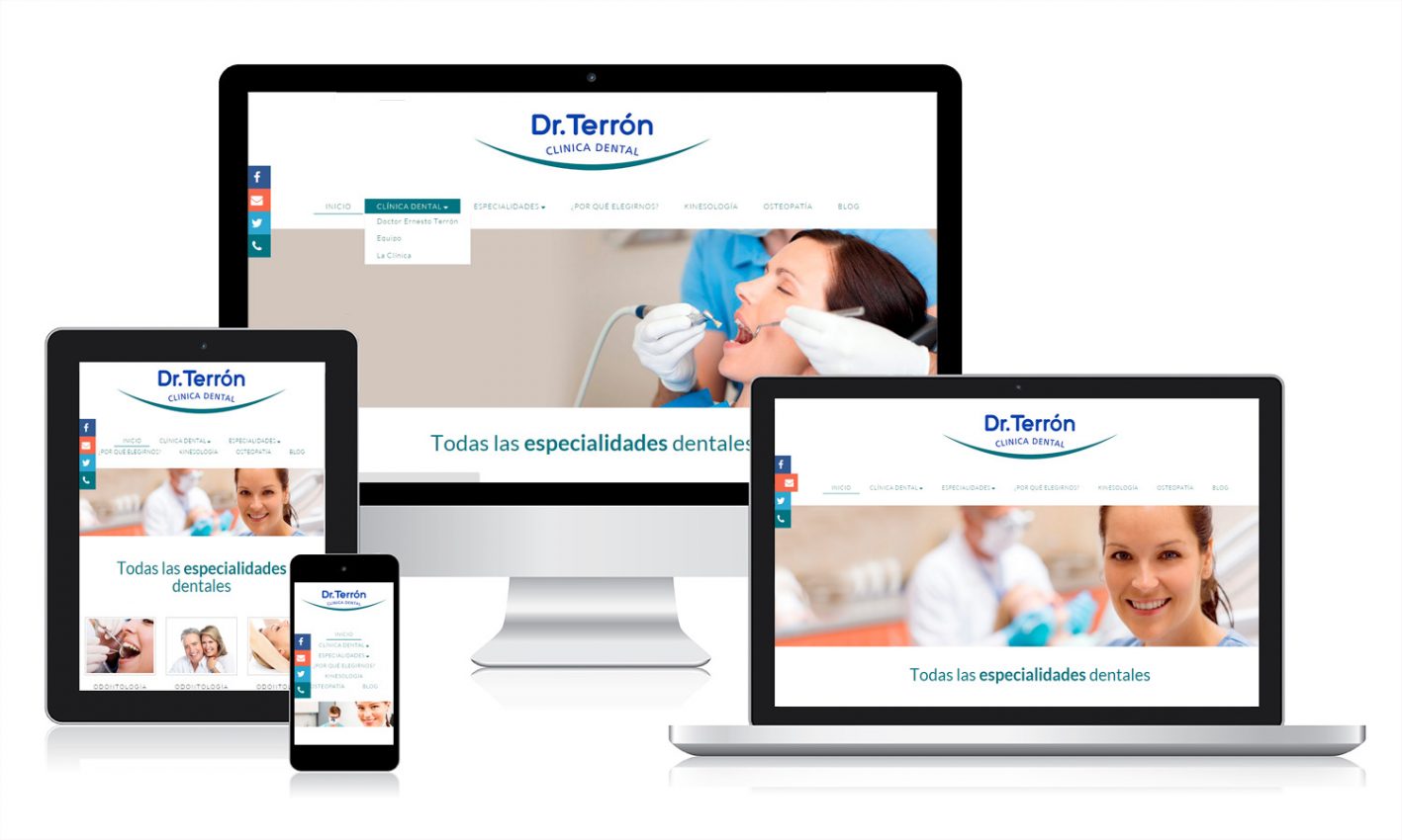 Desarrollo página web para Dr. Terrón Clínica Dental