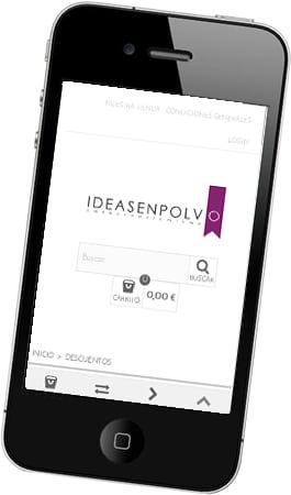 Diseño web responsive Ideas en Polvo