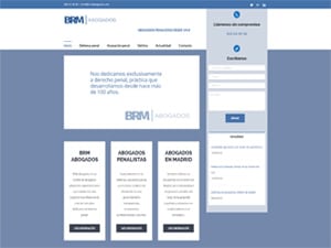 Desarrollo web para BRM abogados