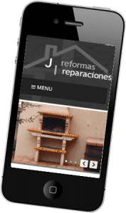 Diseño web responsive para Reformas JI