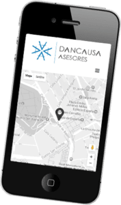 Desarrollo web Corporativa multilingüe para Dancausa Asesores Fiscales
