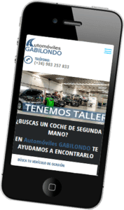 Desarrollo web para Automóviles Gabilondo