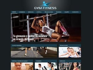 Desarrollo página web para Gym Fitness