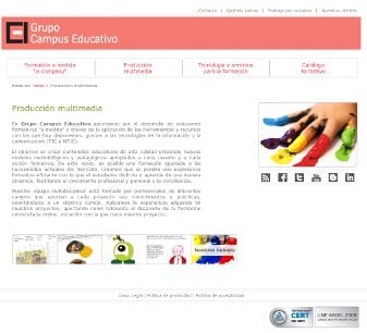 Diseño web para el Campus Educativo de cyl