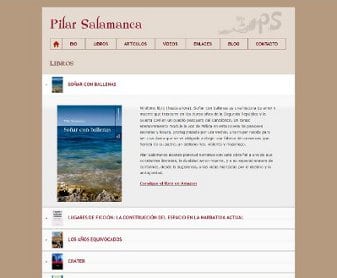 Diseño web para Pilar Salamanca