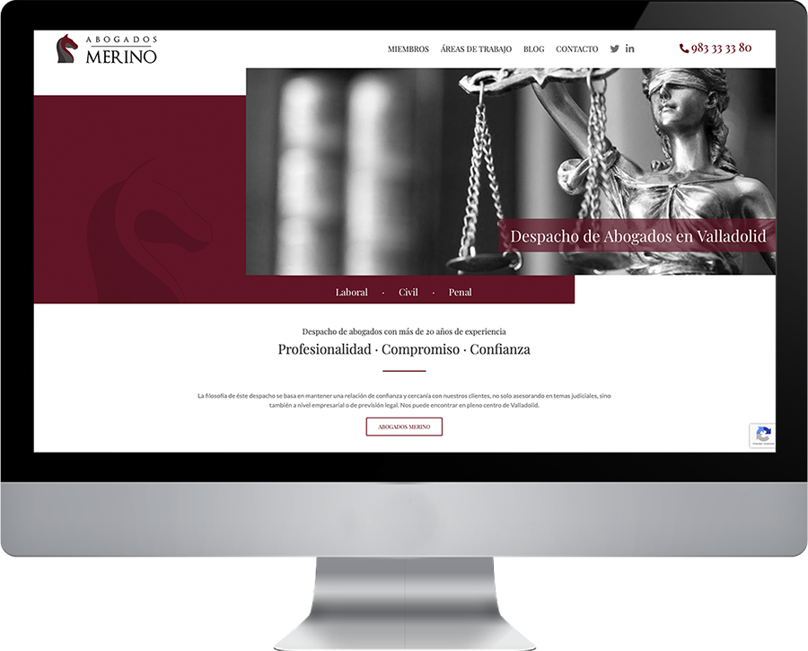 Diseño de Página web de abogados