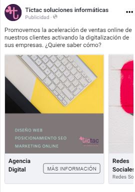 Formato secuencia Facebook Ads Tictac Soluciones