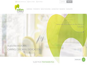 diseño de página web en WrodPress para clínica dental