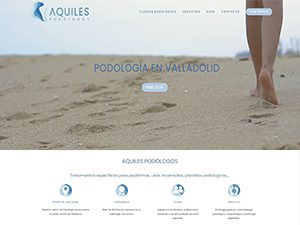 página web para clínica de podología de Valladolid