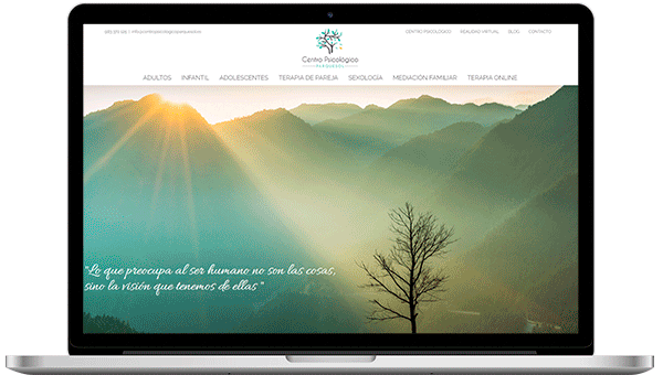 Diseño de página web para Centro Psicológico Parquesol