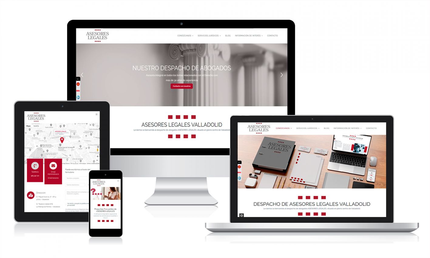 Diseño web en WordPress para despacho de abogados