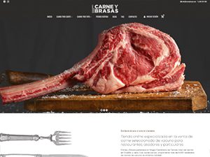 Diseño de tienda online para Carne y Brasas