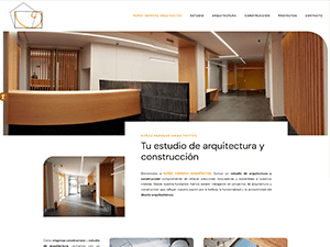 Portada de sitio web para Tomás Núñez Arquitectos