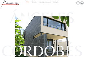 Diseño de página web para la arquitecta Ángeles Cordobés