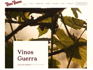 Diseño web para Vinos Guerra, bodega en León